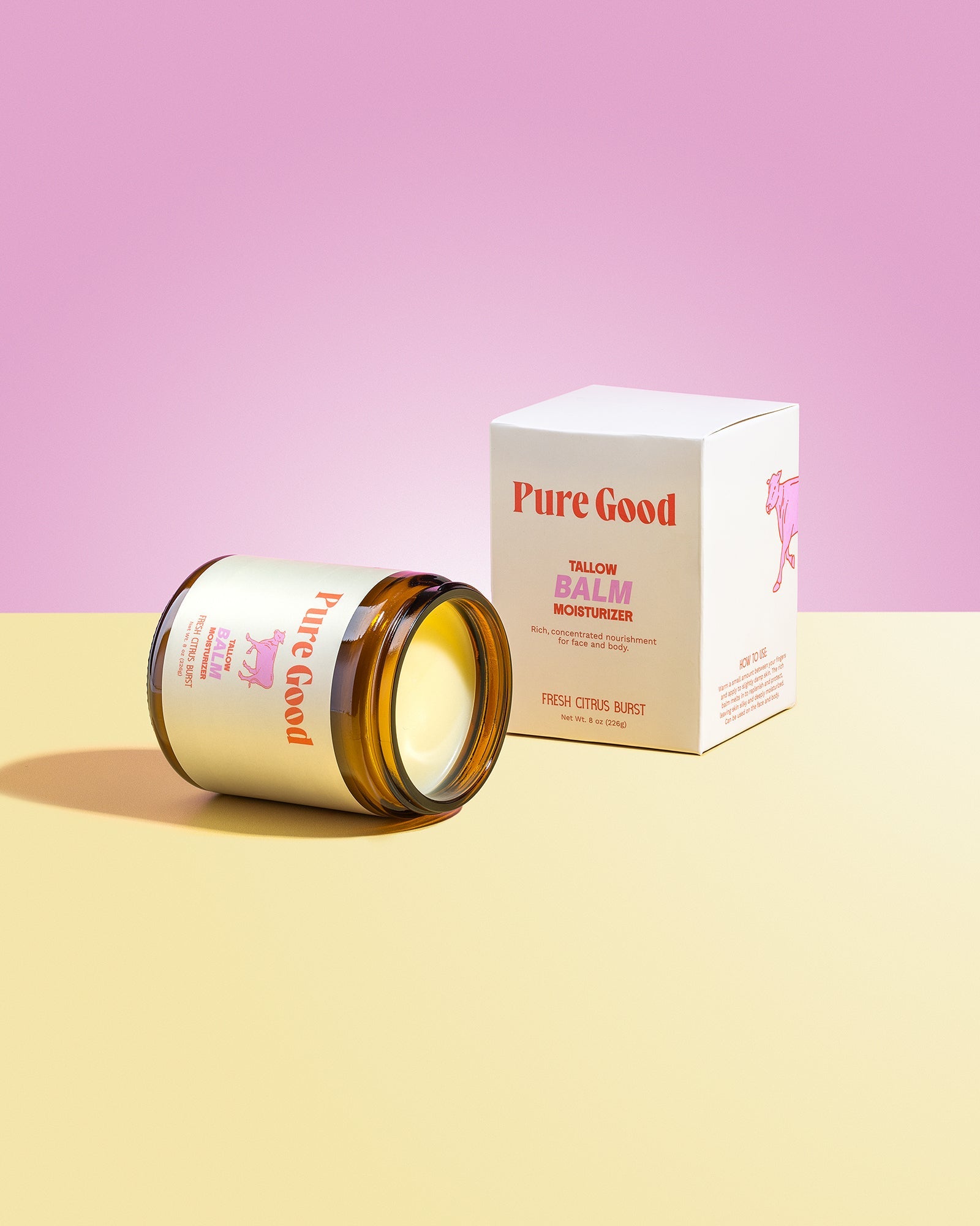 Fresh Citrus Burst Tallow Balm - Hydration and Vitamin C - PuraVeil