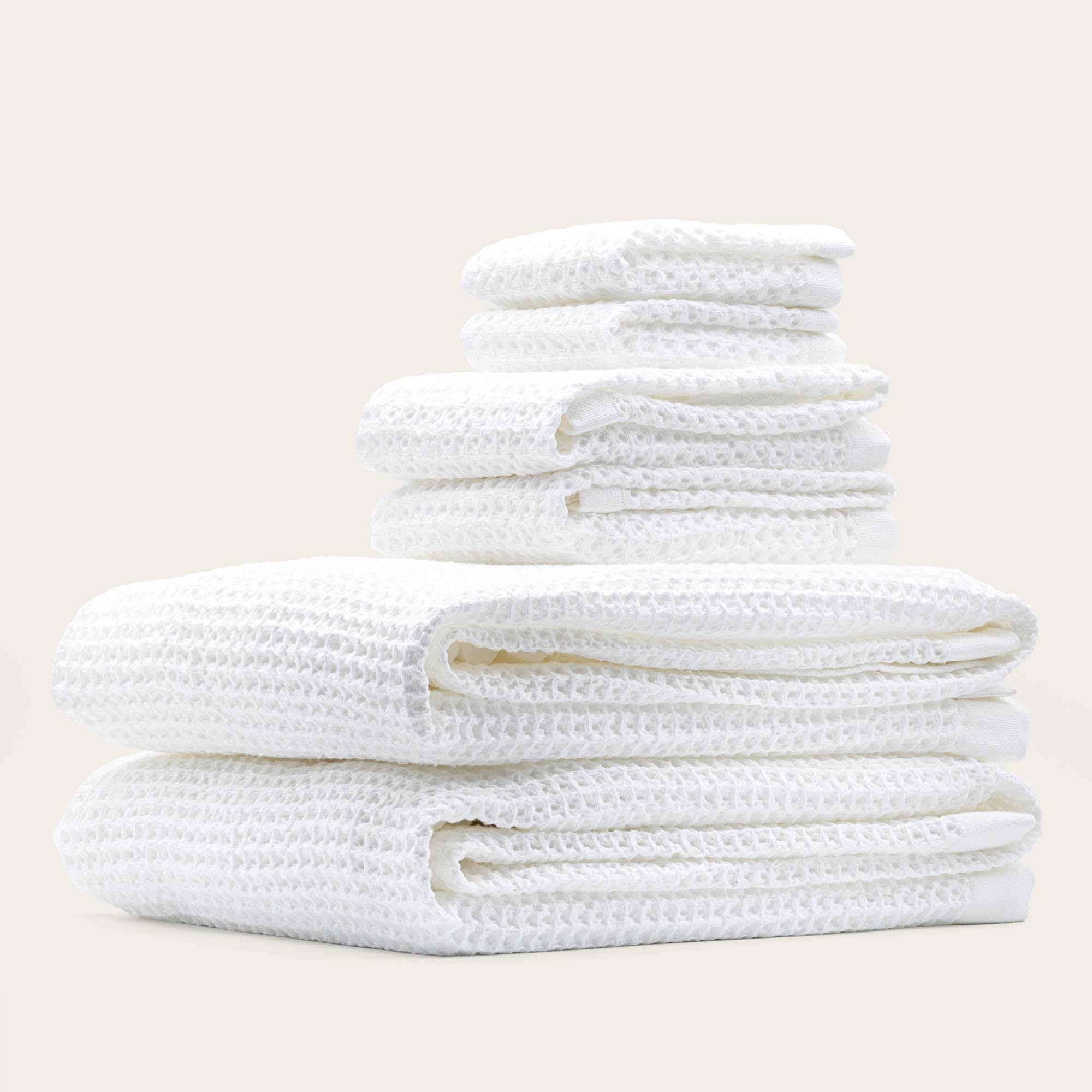 Sedona Waffle Towels in use - PuraVeil