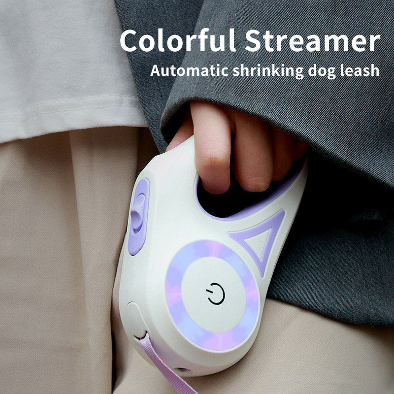 Retractable Dog Leash with Built-In LED Spotlight — PuraVeil