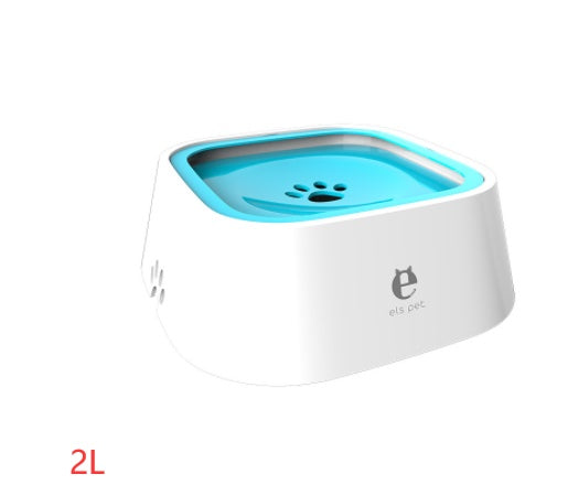 Floating Anti-Overflow Pet Water Bowl — Slow Feeder