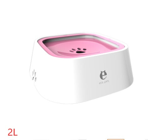Floating Anti-Overflow Pet Water Bowl — Slow Feeder