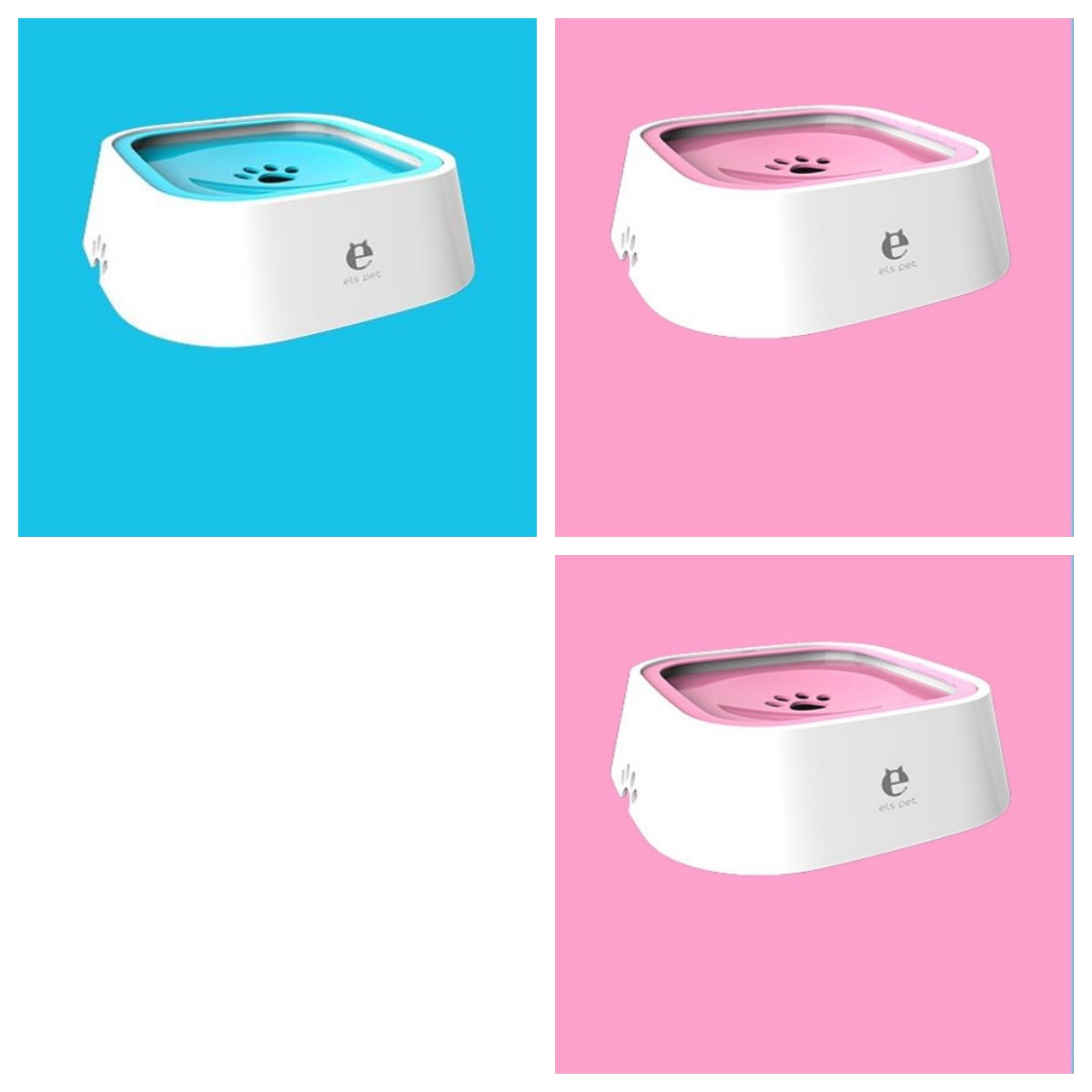 Floating Anti-Overflow Pet Water Bowl — Slow Feeder