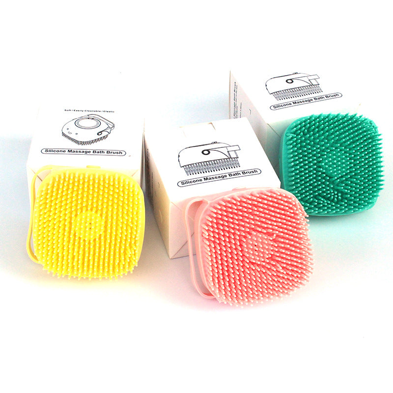 Silicone Pet Bath Brush — Massage Glove with Shampoo Dispenser — PuraVeil