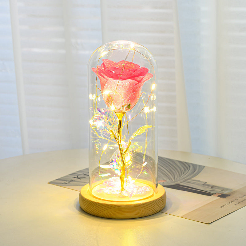 Eternal Rose with LED Glass Dome — Valentine's Day Gift — PuraVeil