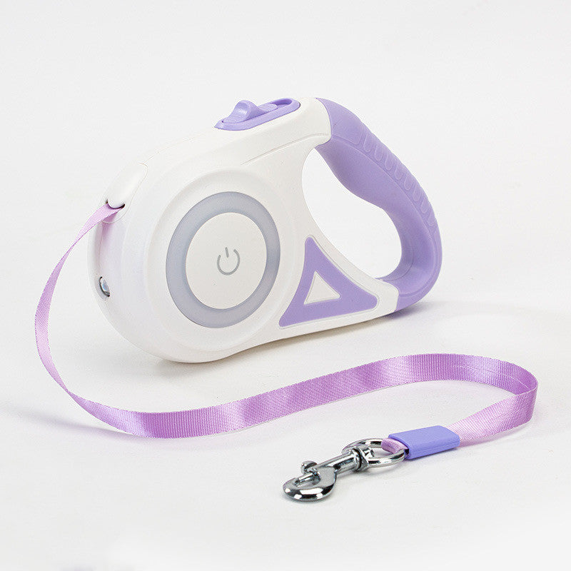 Retractable Dog Leash with Built-In LED Spotlight — PuraVeil