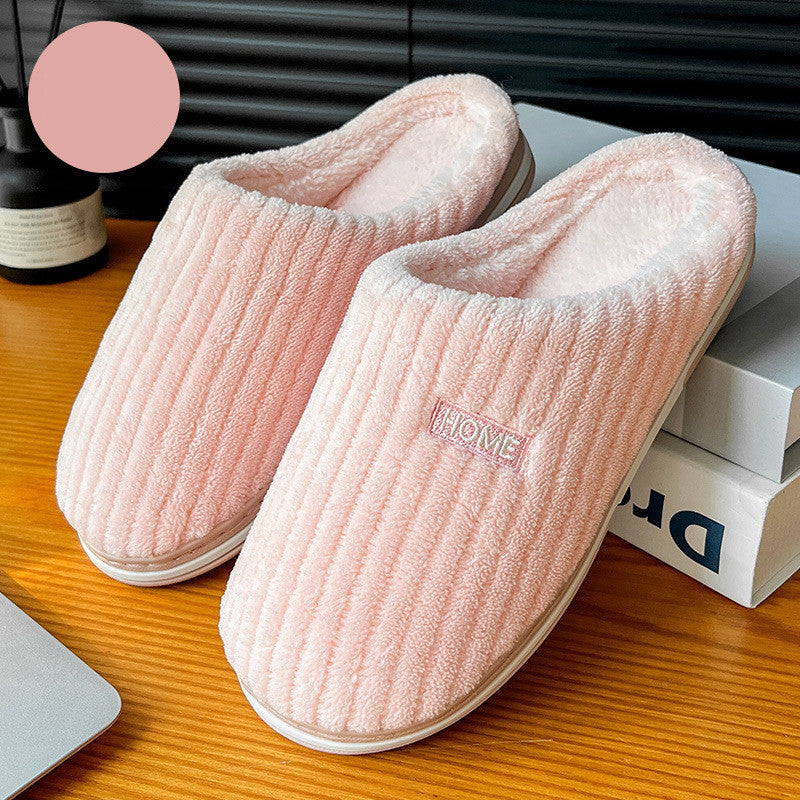Soft Cotton House Slippers — Plush Non-Slip Indoor Shoes — PuraVeil