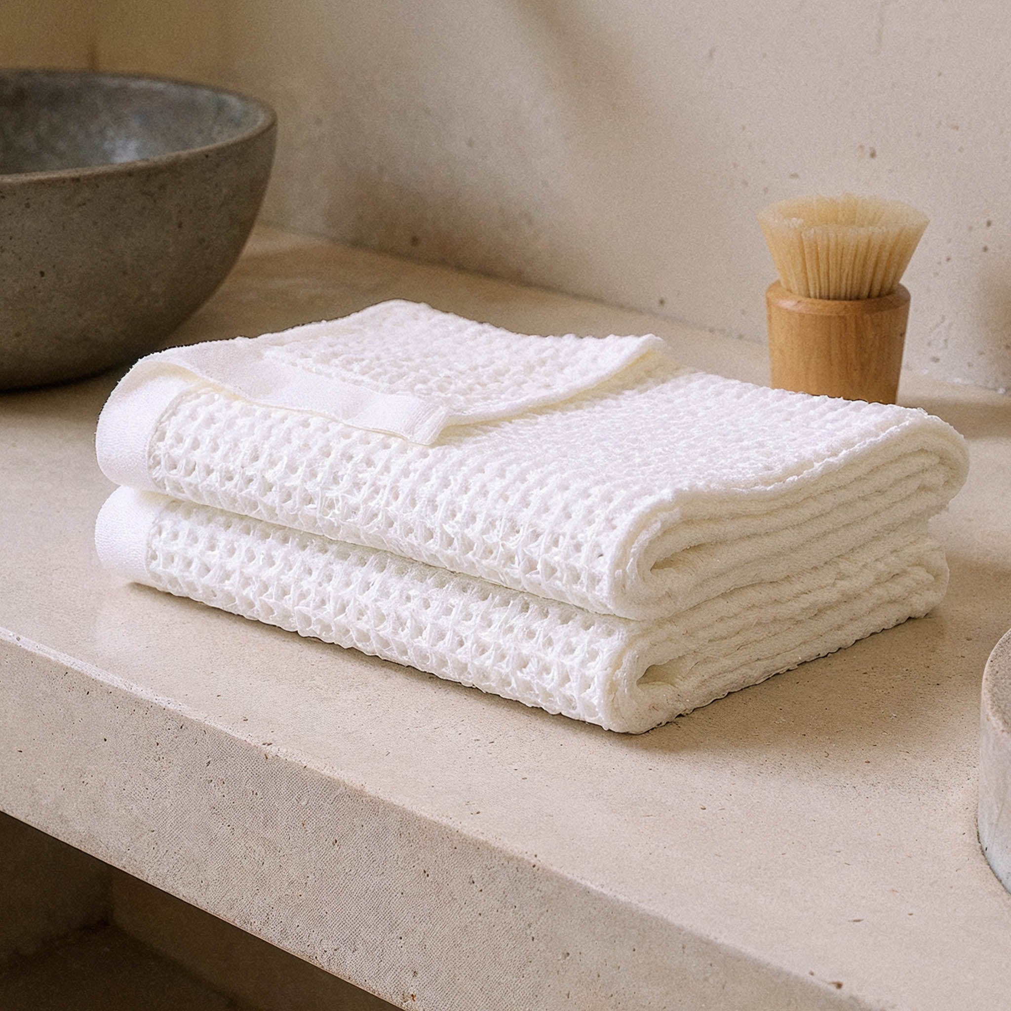 Sedona Waffle Towels detail view - PuraVeil
