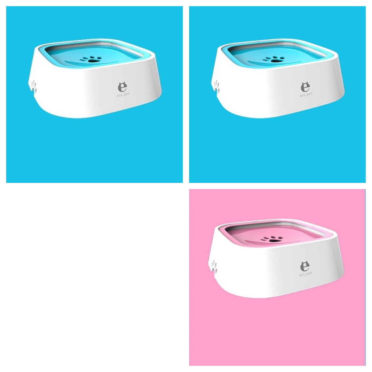 Floating Anti-Overflow Pet Water Bowl — Slow Feeder