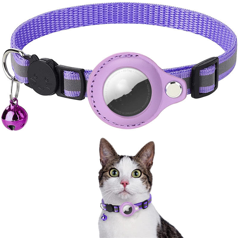 Reflective AirTag Dog & Cat Collar — Waterproof Tracker Holder — PuraVeil