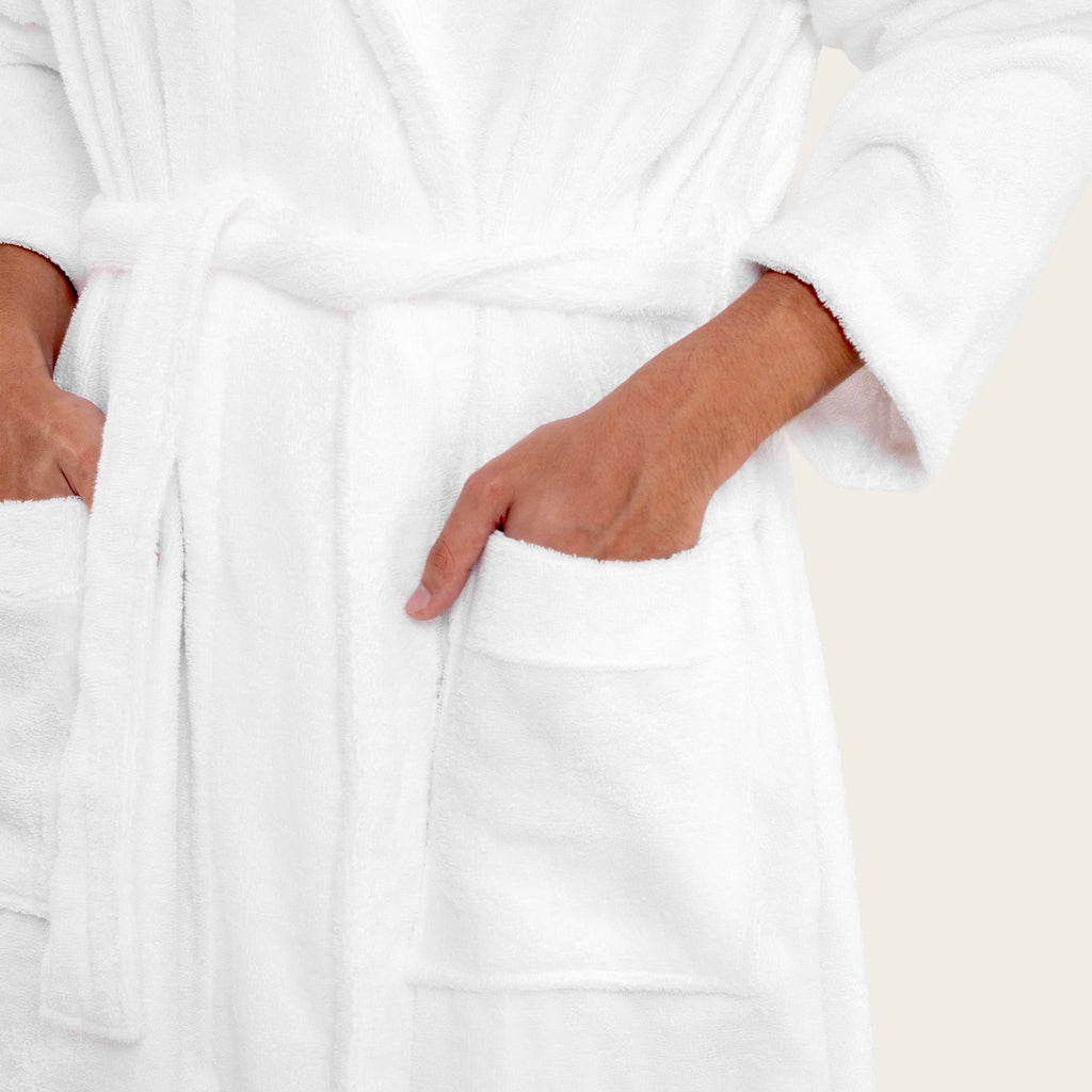 Ultraplush Australian Cotton Bathrobe detail view - PuraVeil